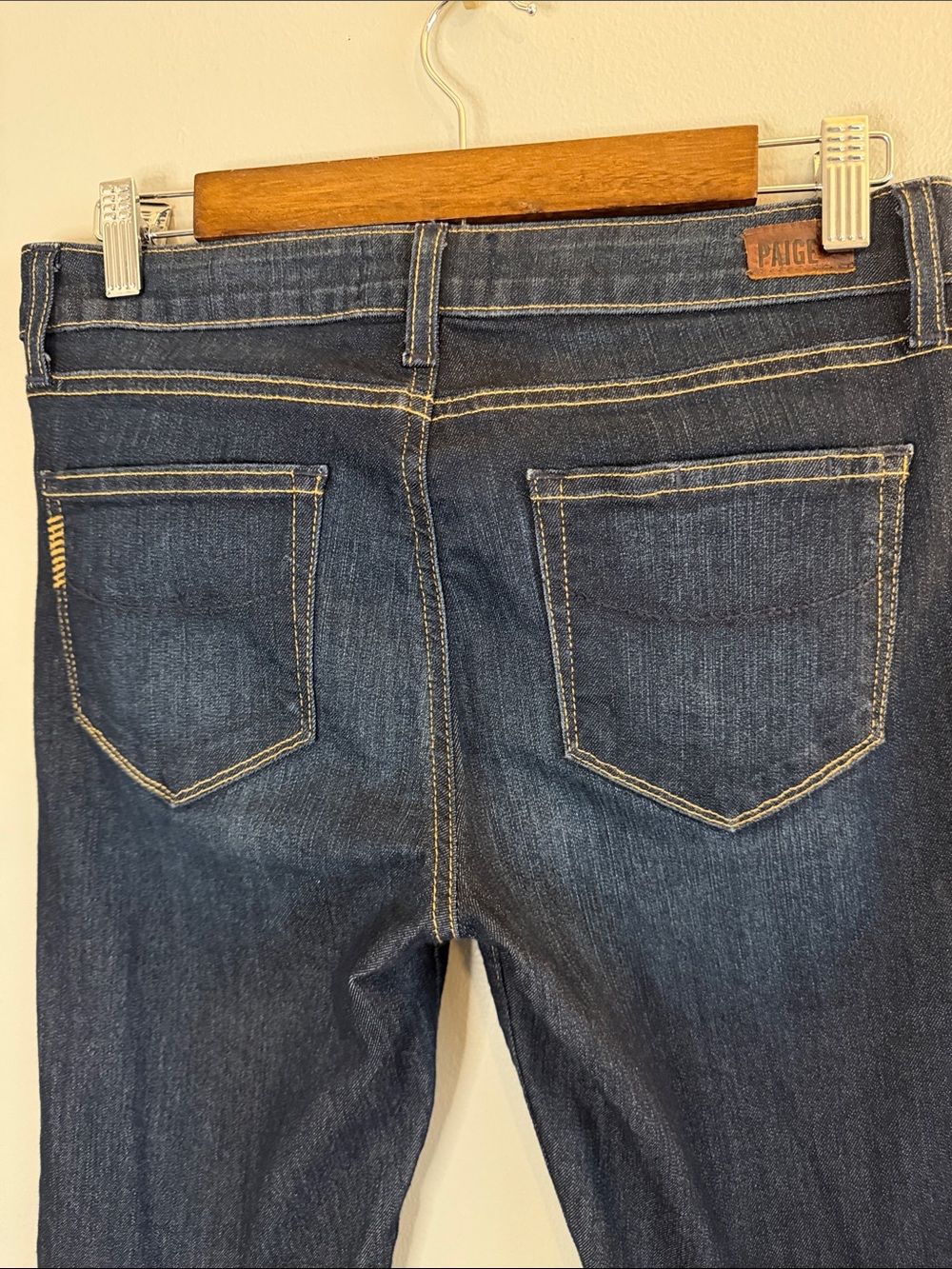 Paige Skyline Skinny Jeans Women’s 29 Dark Wash Mid Rise Stretch Premium Denim - Picture 9 of 9